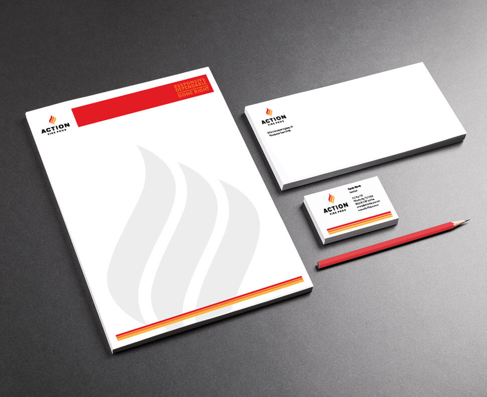 Action Fire Pros stationery system